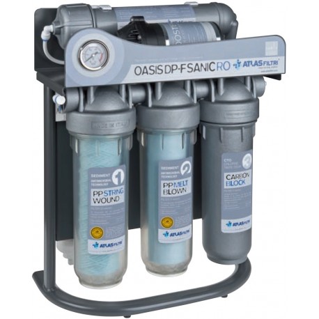 دستگاه تصفیه آب 6 مرحله آنتی باکتریال اطلس فیلتری مدل OASIS DP-F SANIC RO